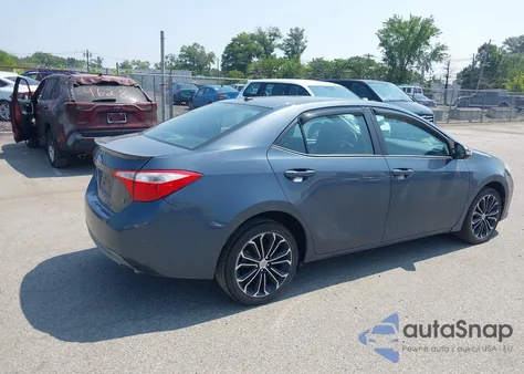 2014 Toyota Corolla S Plus из США, поврежденный, VIN 5YFBURHEXEP126963